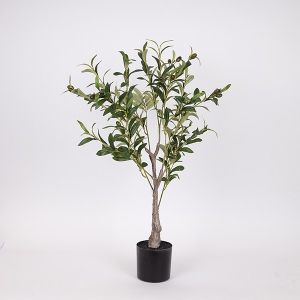 Artificial olive tree with plastic pot fabric-plastic-iron 65 cm