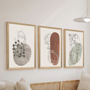 Картина Linento триптих с дигитален печат 33x0.3x48см