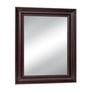 Brown plastic rectangular mirror (wood effect) 60X80 cm