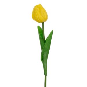 Yellow tulip branch 33 cm