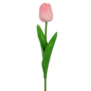 Pink tulip branch 33 cm