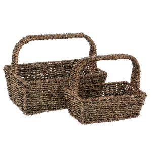 Комплект 2 кошници с дръжки 30X20X12 24X14X10 см