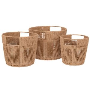 Комплект от 3 високи кошници 31X24 26X22 21X20 см