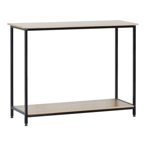 Console Shima oak - black metal 106x35x81cm