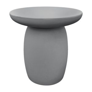 Round garden coffee table Hikari HM6593.01 gray fiber cement Φ46X48 cm.