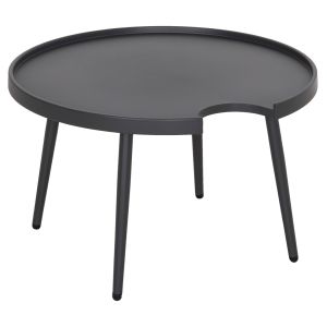 Round coffee table Teroc HM6434.01 aluminum in gray Φ70X44HCM