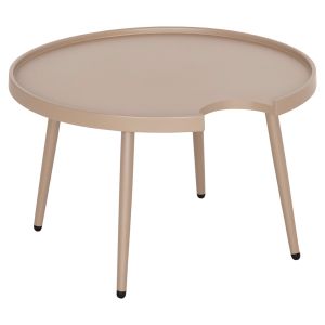 Round coffee table Teroc HM6434.03 aluminum cappuccino Φ70X44HCM