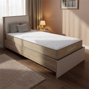 Легло с матрак Athos-Nemesis sonoma-white 90x190см