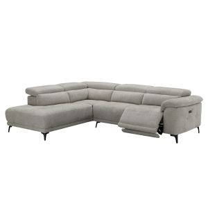 Ляв ъглов 5-местен диван с регулиращи се облегалки Commodus SM3315.02L бежов плат 275X231X77 см.