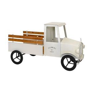 Metal decorative retro truck with bag Truck beige color 101X56X63CM
