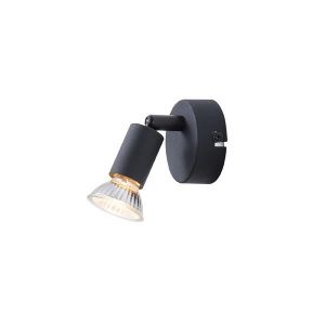 Metal removable lampshade 1XGU10 Max 7W 70X70X105MM black Arte Illumina Vorras