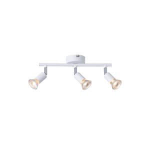 Metal movable spotlight 3 lights 2XGU10 Max 7W 300X80X125MM white Arte Illumina Vorras