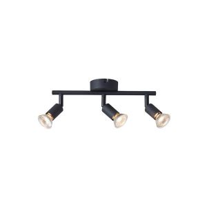 Metal movable spotlight 3 lights 3XGU10 Max 7W 300X80X125 mm black Arte Illumina Vorras