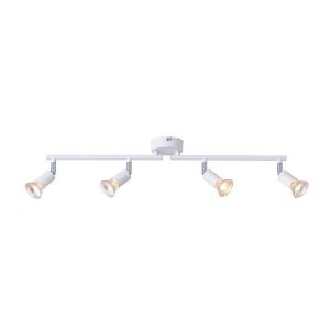 Metal movable spotlight 4 lights 3XGU10 Max 7W 600X80X125MM white Arte Illumina Vorras