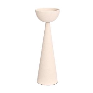 Metal candlestick FL620120 cream color 11X34CM