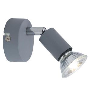 Metal spotlight 1XGU10 Max 7W 70X70X105MM gray Arte Illumina Vorras