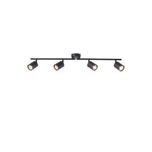 Metal spotlight 4LIGHT 4XGU10 Max 7W 790X165MM black Arte Illumina Olymp