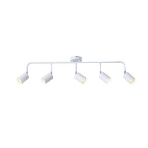 Metal spotlight 5 lamps 5XGU10 Max 7W 800X230 mm white Arte Illumina Olymp