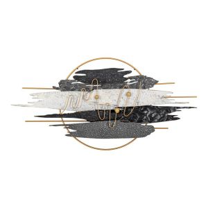 Metal wall decorative sign FL0785 gray-white-gold color 118X7X60CM