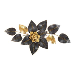Metal wall decorative plate FL1113 black-gold color 88X6X49CM