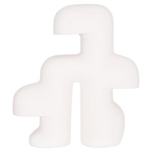 Decorative table lamp Elbar HM4698.02 fiber cement in WHITE--[E14]--44X12X50HCM.
