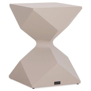 Low side table Zander SM6494.04 beige aluminum 32X32X45 cm.