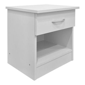 Нощно шкафче Bedy бяло 40x34x42см