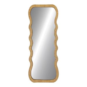 Zerbon mirror made of MDF in natural color 60x1.5x155cm