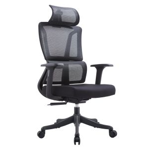 Офис стол Novus HM1214.01 черен мрежестен плат - черна основа 72X67X125ВСМ.