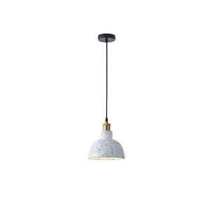 Полилей от бетон и метал, единична лампа, 1XΕ27 Max 15W Ø200X200X160MM, бял, Arte Illumina Splashed