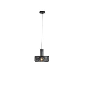 Полилей от бетон и метал, единична лампа, 1XΕ27 Max 15W Ø255X1700MM, черен, Arte Illumina Scouro