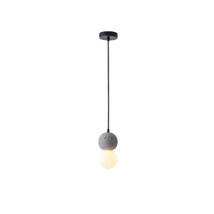 Полилей от бетон и стъкло, единична лампа, 1ΧG9 Max 7W Ø100X1710MM, сив, Arte Illumina Salpico