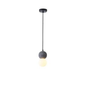 Полилей от бетон и стъкло, единична лампа, 1ΧG9 Max 7W Ø100X1710MM, черен, Arte Illumina Salpico