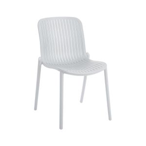 Polypropylene garden chair Callia white color 58X57X82CM