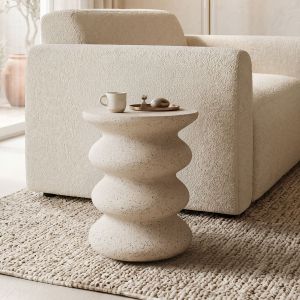 Помощна маса Venezia Stone Belloni екрю мат MGO D40x46см
