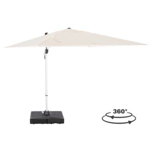 Professional umbrella 2.7X2.7M with water base Javante HM10857.02 white aluminum with shade