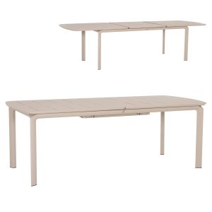 РАЗТЕГАТЕЛНА ТРАПЕЗАРНА МАСА SYMPO HM6415.05 БЕЖОВ АЛУМИНИЕВ 220-300X100X75ВСМ.