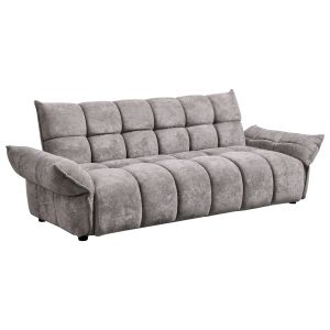 Разтегащ диван Melu HM3314.01 сив плат - седалка с пружини с джоб 240-250X90X85ВСМ.