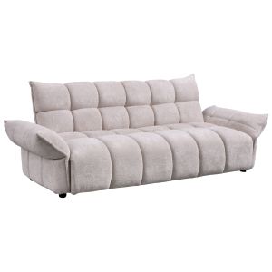 Разтегащ диван Melu HM3314.02 бежов плат - седалка с пружини с джоб 240-250X90X85ВСМ.