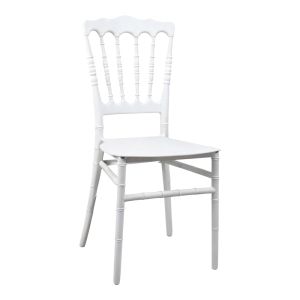 Napoleon chair, white, 38.5x46.5x89cm
