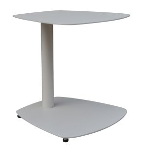 Странична маса за шезлонг Caret HM6563.02, алуминий в бяло, 40X39X42ВСМ.