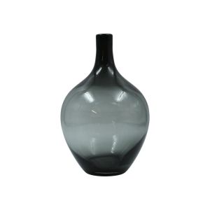 Glass decorative carafe FL1828 transparent gray color 18X27CM