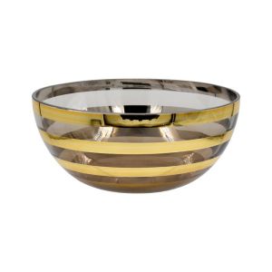 Glass decorative bowl FL2018 gold color 19X8CM