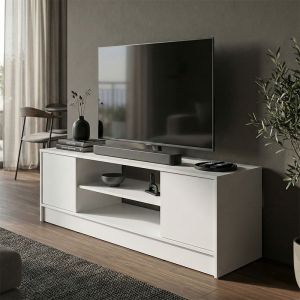 ТВ шкаф Sasa бял 120x35x41.5см