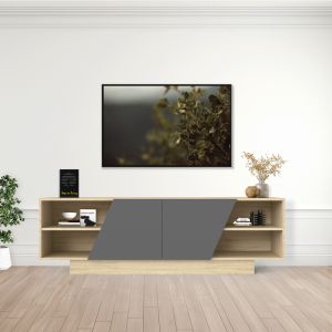 ТВ шкаф Stevie sonoma-antracit 160x40x50см