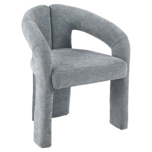 DINING CHAIR NEZA HM18362.01 LIGHT GREY LINEN FABRIC 64X50X76.5CM.