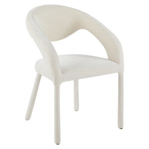 DINING CHAIR OFILIA HM18363.02 ECRU LINEN FABRIC 58X54.5X85.5HCM
