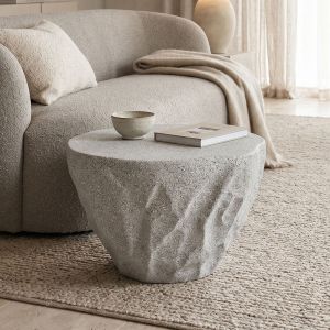 Холна маса Delioni Stone Bold бяла мат MGO 65x46.5x41см
