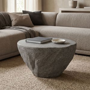 Холна маса Delioni Stone Bold сив мат MGO 65x46.5x41см
