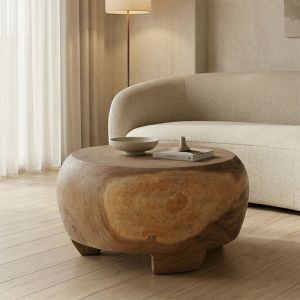 Холна маса от дърво Terra suar в естествен цвят D60x36см